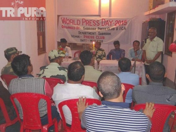 National Press Day celebrated in Sabroom Press Club National Press Day celebrated in Sabroom Press Club